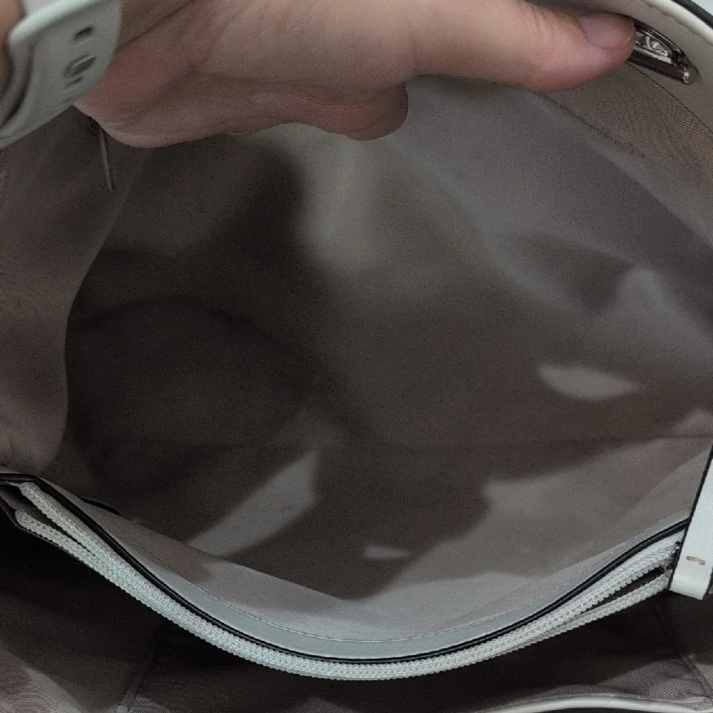 Nine West Cream Quilted Tote